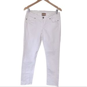 Paige Roxie Crop white ankle jeans size 6